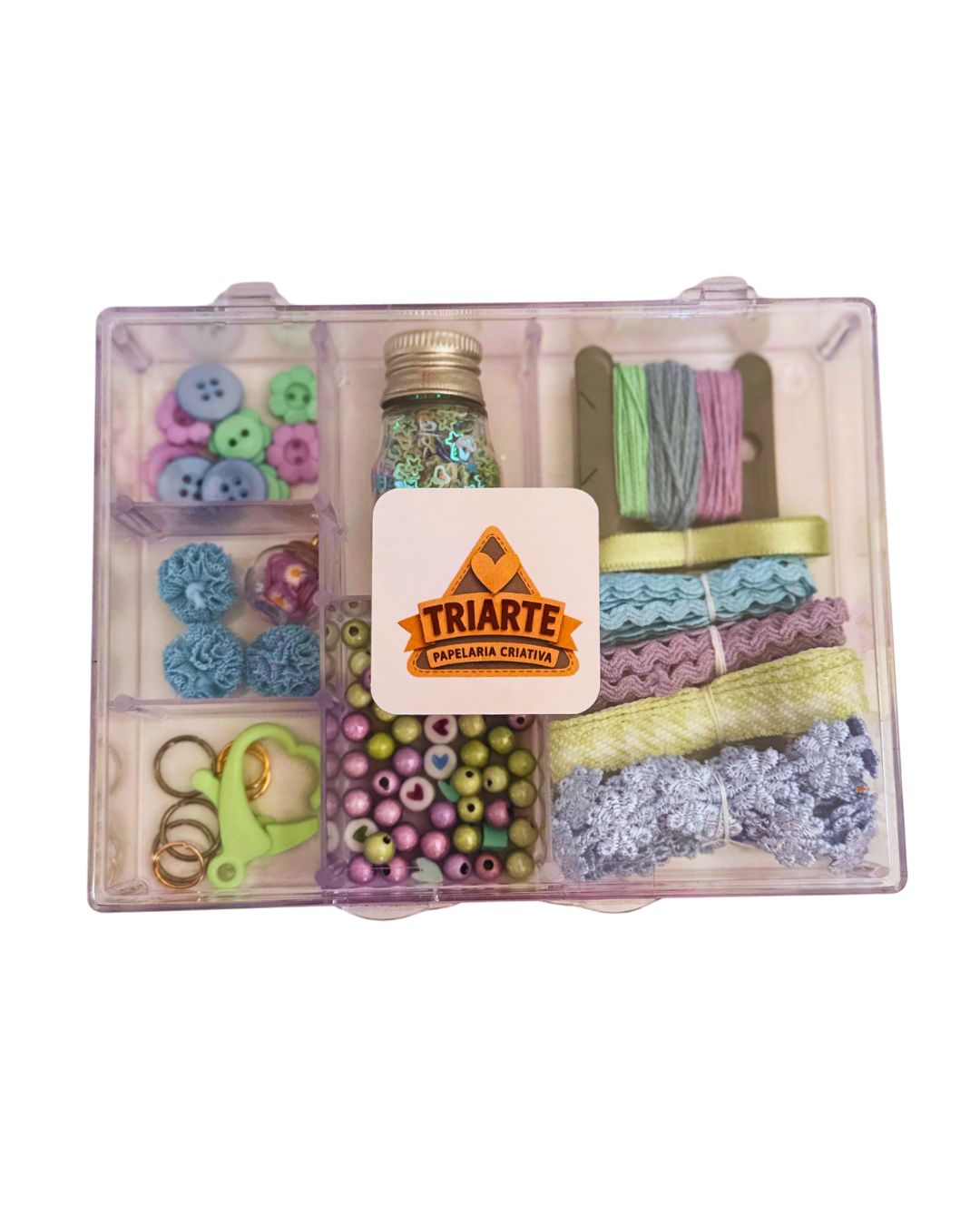 Caixinha de Embellishments (Aviamentos) – Coleção Doce Refúgio