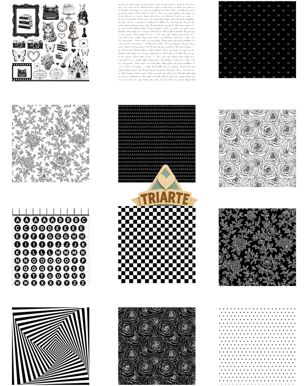 Coleção Impressa Chá & Maravilhas 30x30