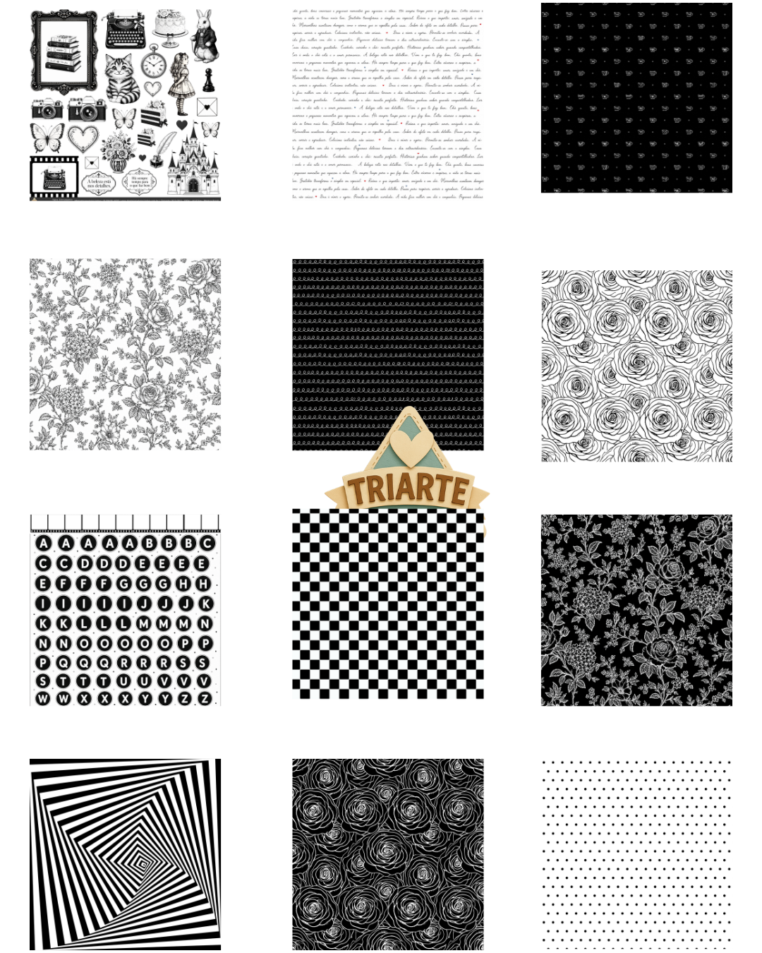 Coleção Impressa Chá & Maravilhas 30x30