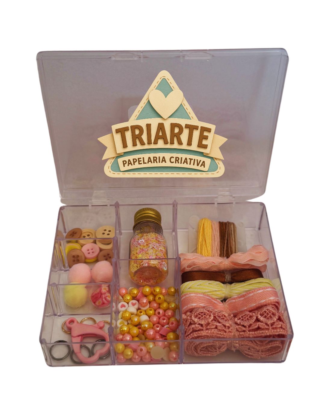 Caixinha de Embellishments (Aviamentos) – Coleção Doce Infância Menina