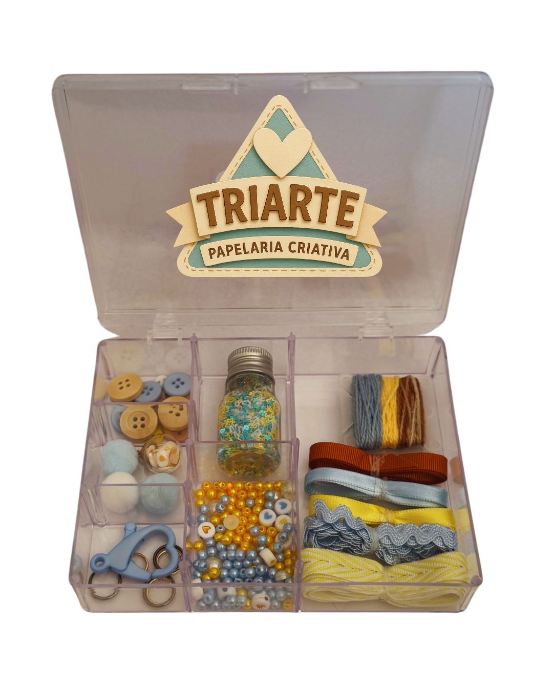 Caixinha de Embellishments (Aviamentos) – Coleção Doce Infância Menino