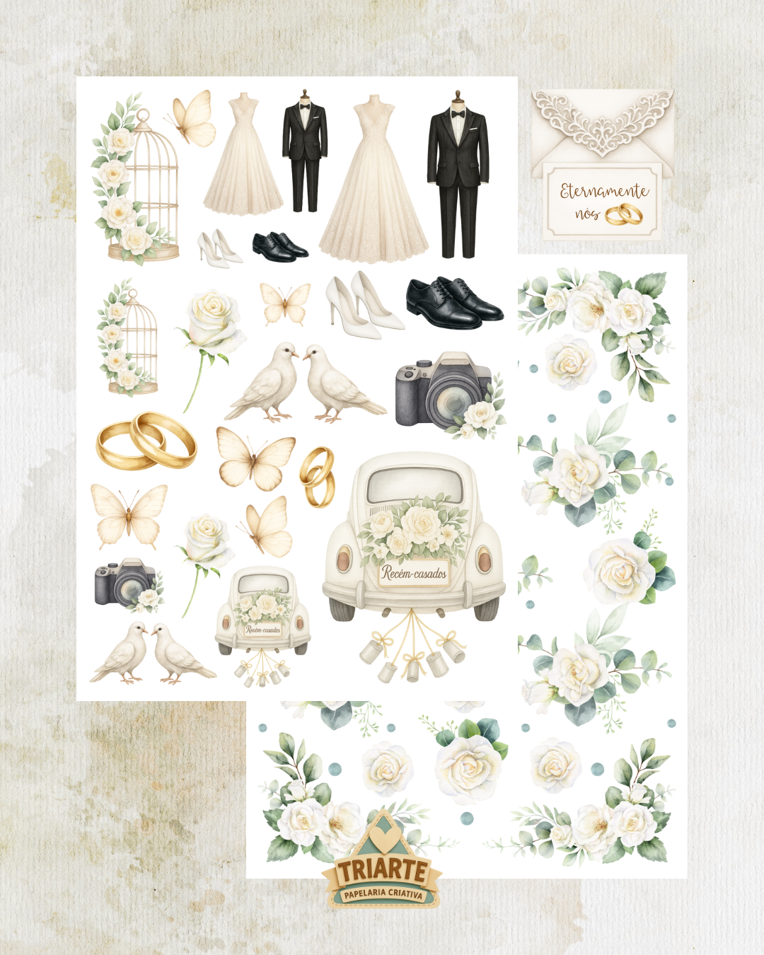 Coleção Digital Clássica Eternamente Nós – Scrapbook Casamento
