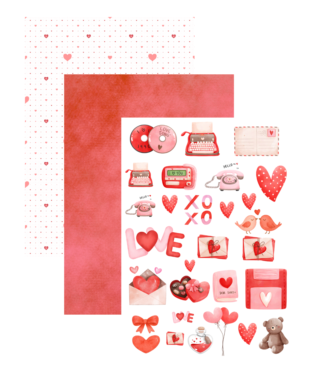Coleção Digital Essencial - Cartas de Amor Retrô
