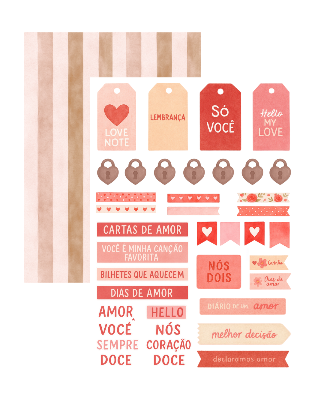 Coleção Digital Essencial - Cartas de Amor Retrô