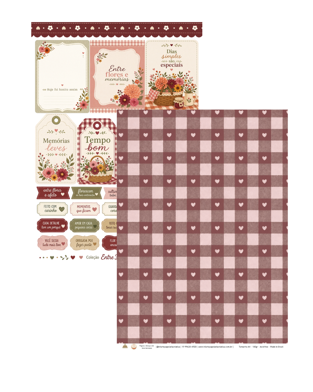 Coleção Impressa Flores e Afeto A4