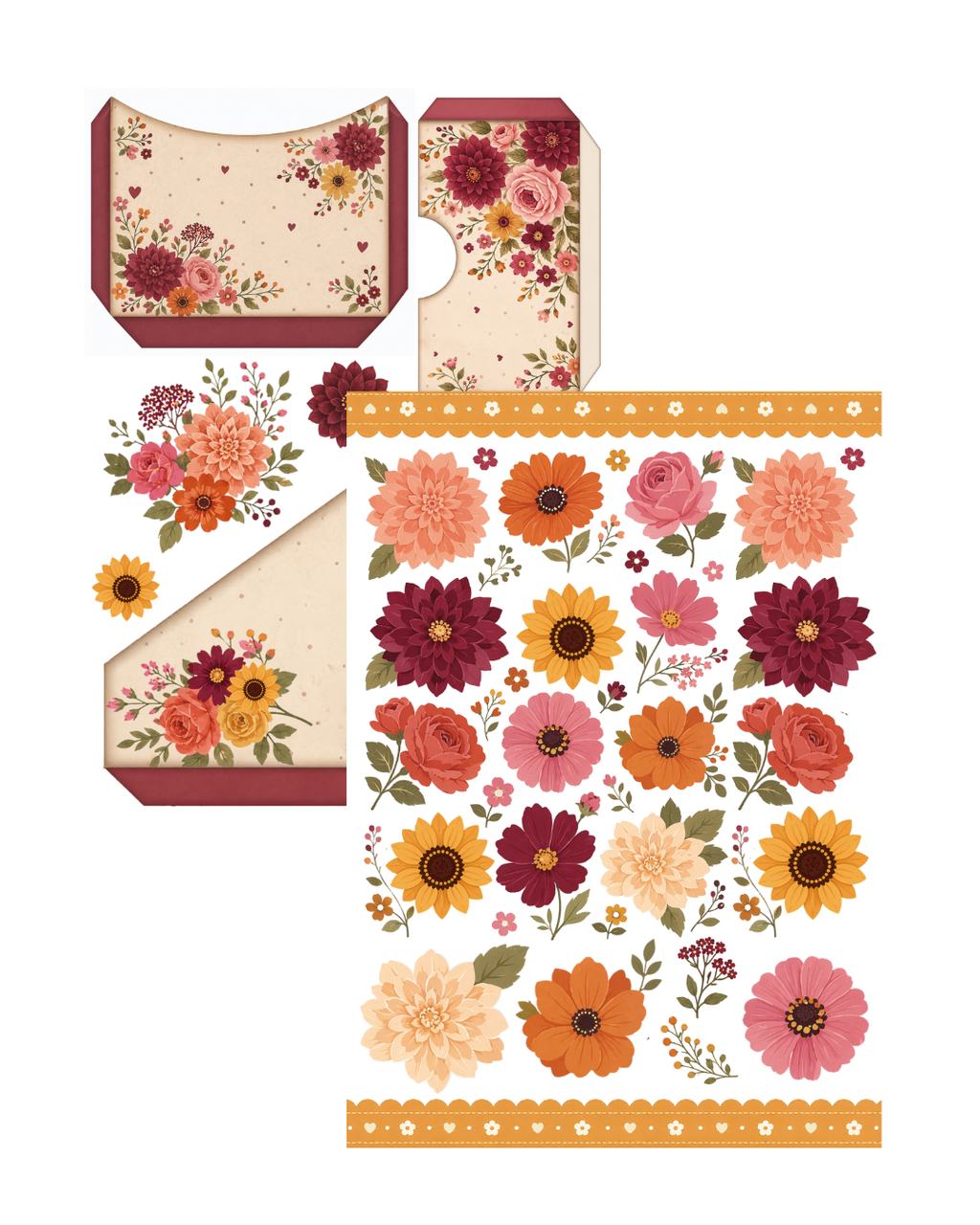 Coleção Impressa Flores e Afeto A4