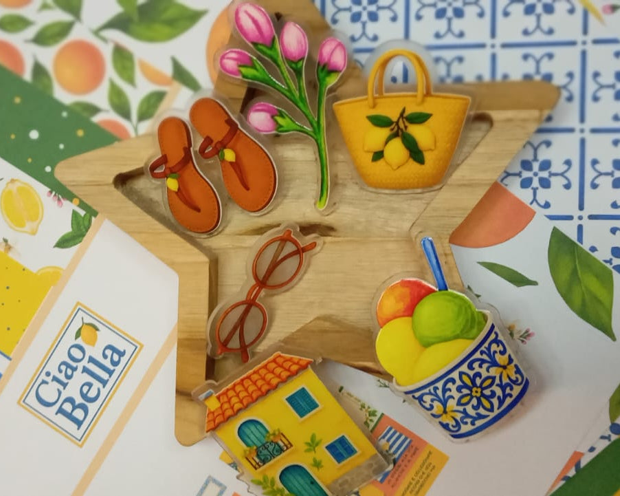 Kit de Acrílicos Coleção Ciao Bella