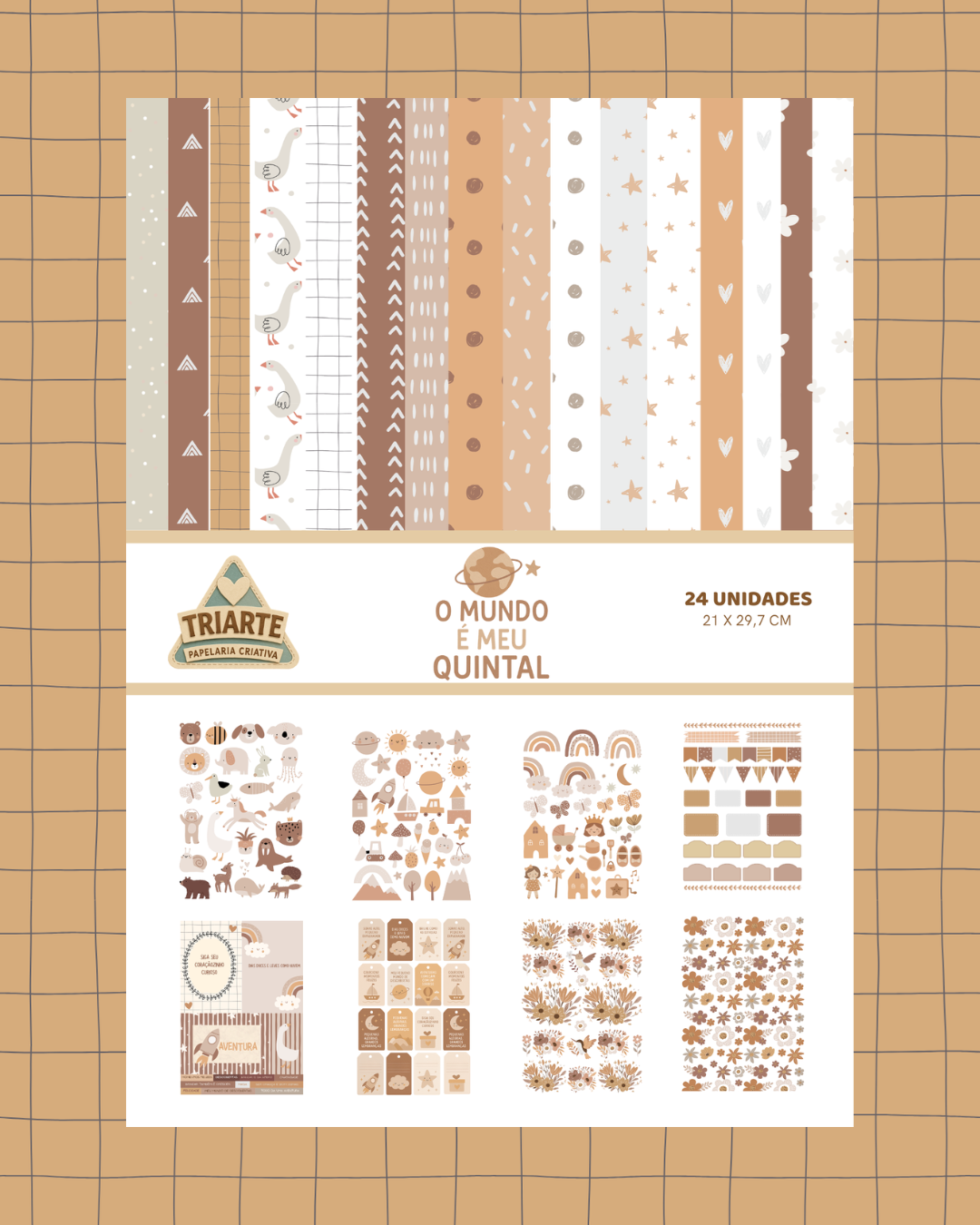 Coleção Digital Clássica Mundo no Quintal – Scrapbook Infantil