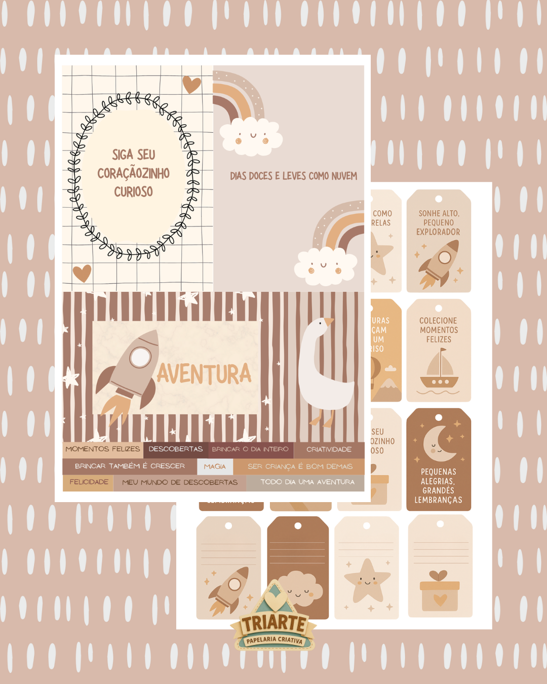 Coleção Digital Clássica Mundo no Quintal – Scrapbook Infantil