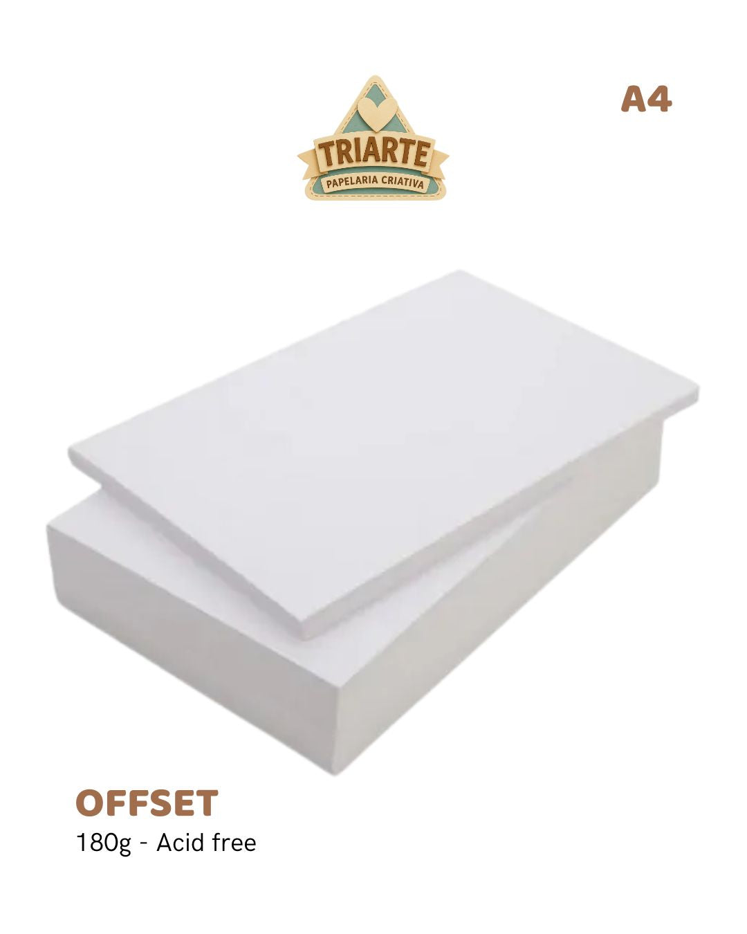 Kit com 10 Papéis Offset A4 180g Scrapbook e Artesanato