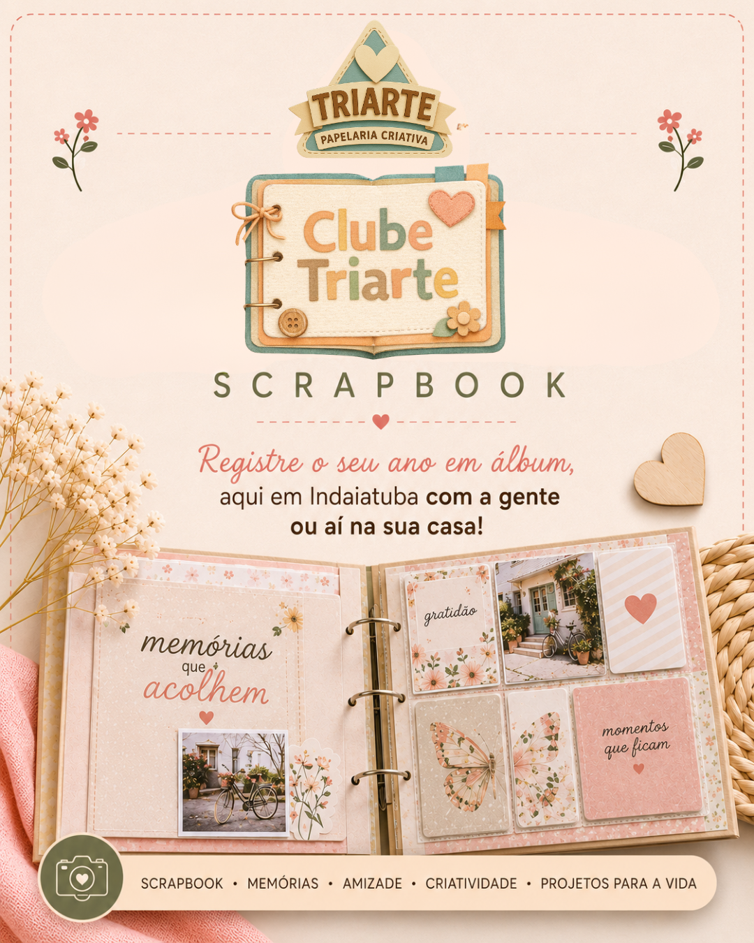 Curso Online Clube Triarte -  Coleção Laços de Amizade