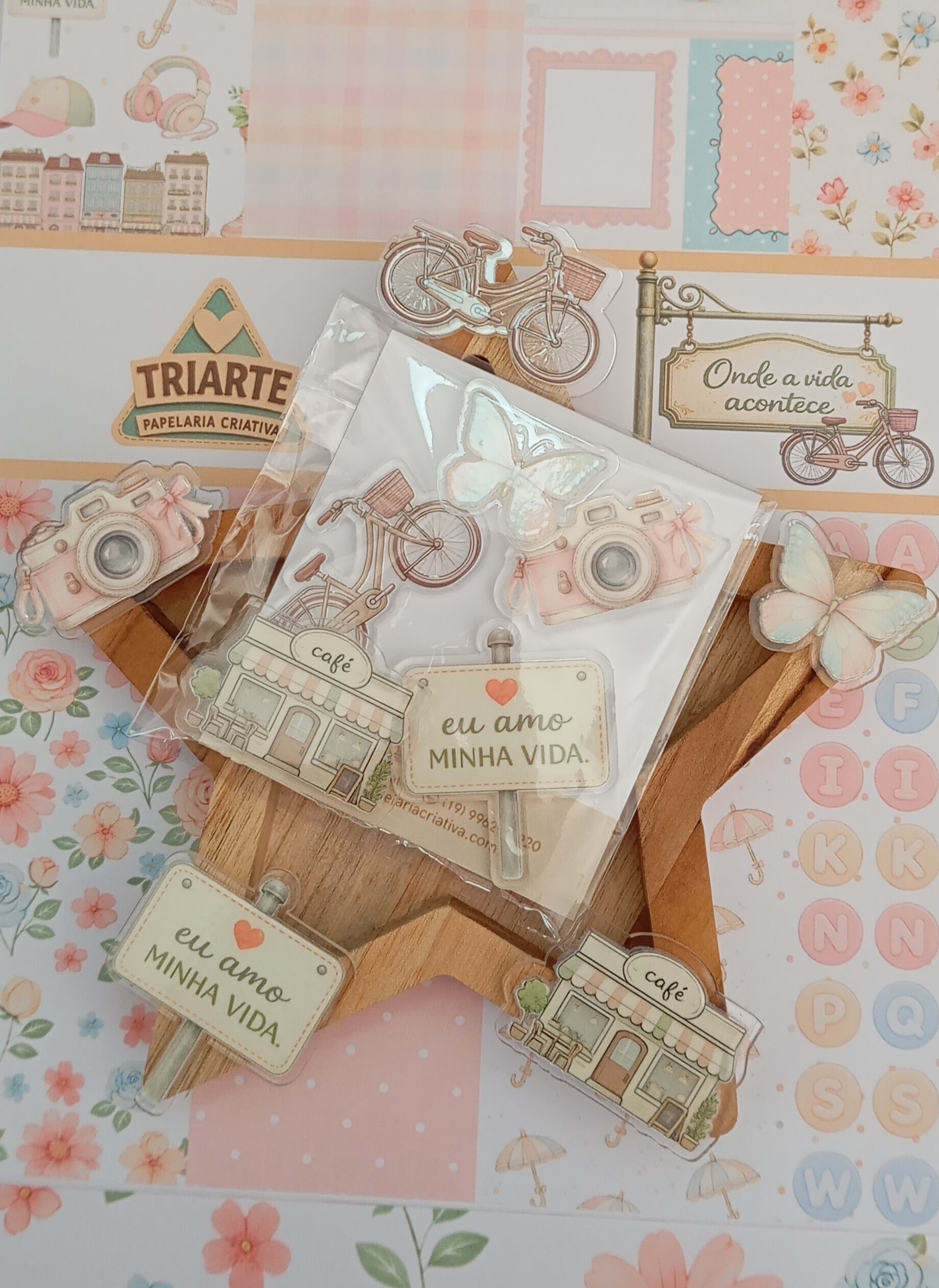 Kit de Acrílicos Coleção Onde a Vida Acontece